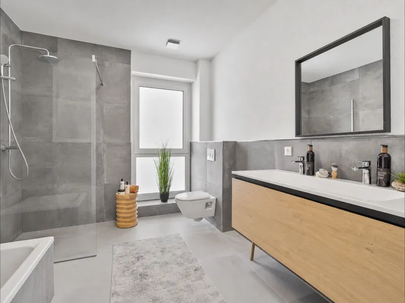 Bad mit bodengleicher Dusche — Visualisierung